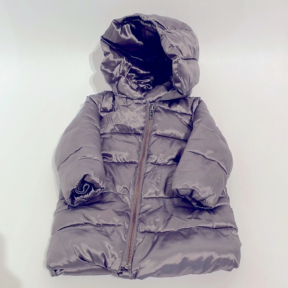 Gap Silver Winter Jacket (18 to 24 months)